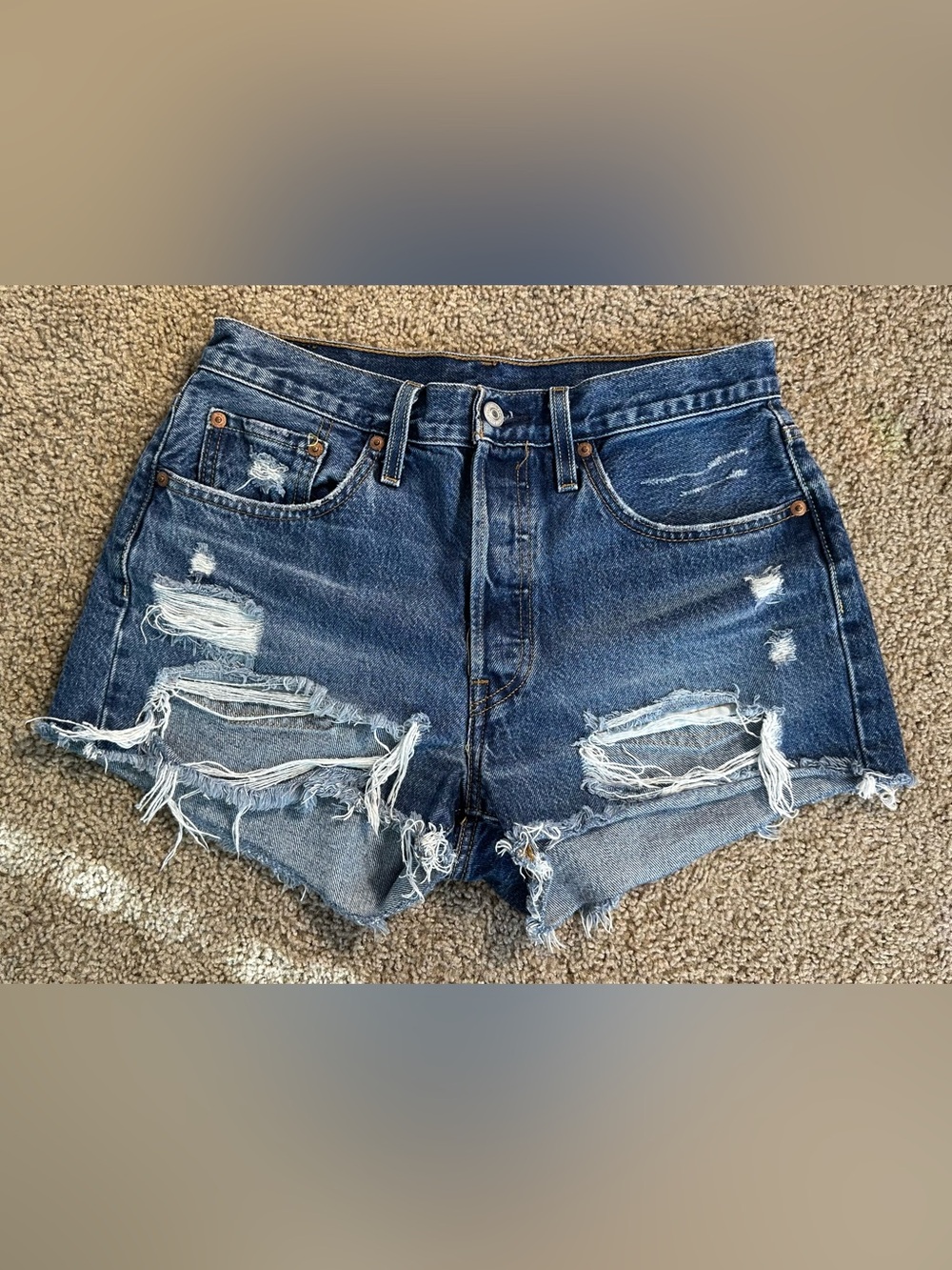 Women’s Levi's Dark Blue Denim Shorts